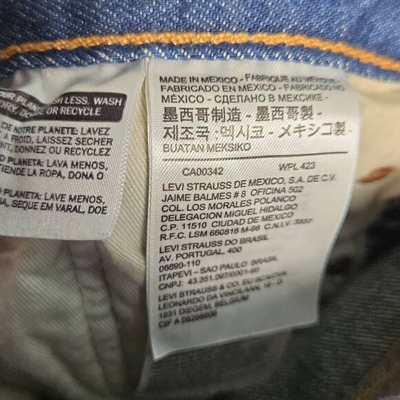 Levis Jeans 501 34x32 Paint Splatter - Picture 11 of 14